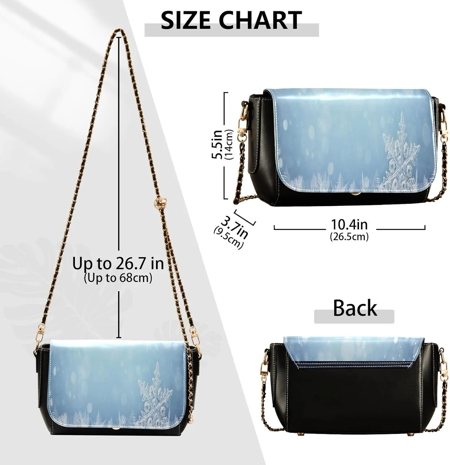 Crossbody Bags for Women Trendy Women's Black Shoulder Bag Small PU Leather Flap Cross Body Bag Handbags