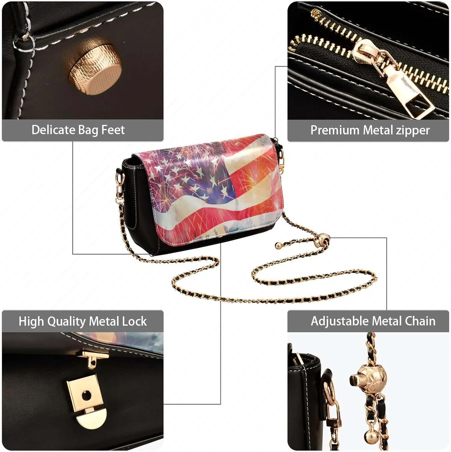 Crossbody Bags for Women Trendy Women's Black Shoulder Bag Small PU Leather Flap Cross Body Bag Handbags