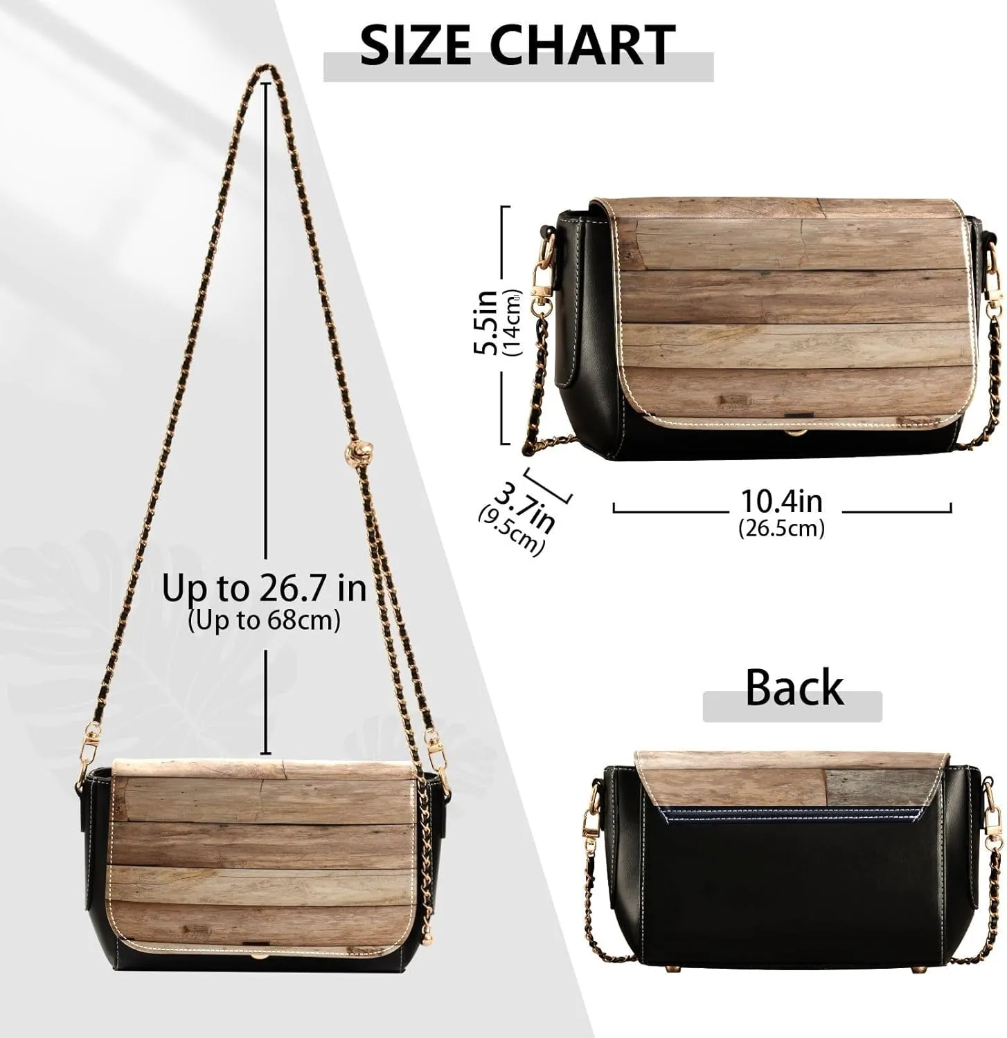 Crossbody Bags for Women Trendy Women's Black Shoulder Bag Small PU Leather Flap Cross Body Bag Handbags