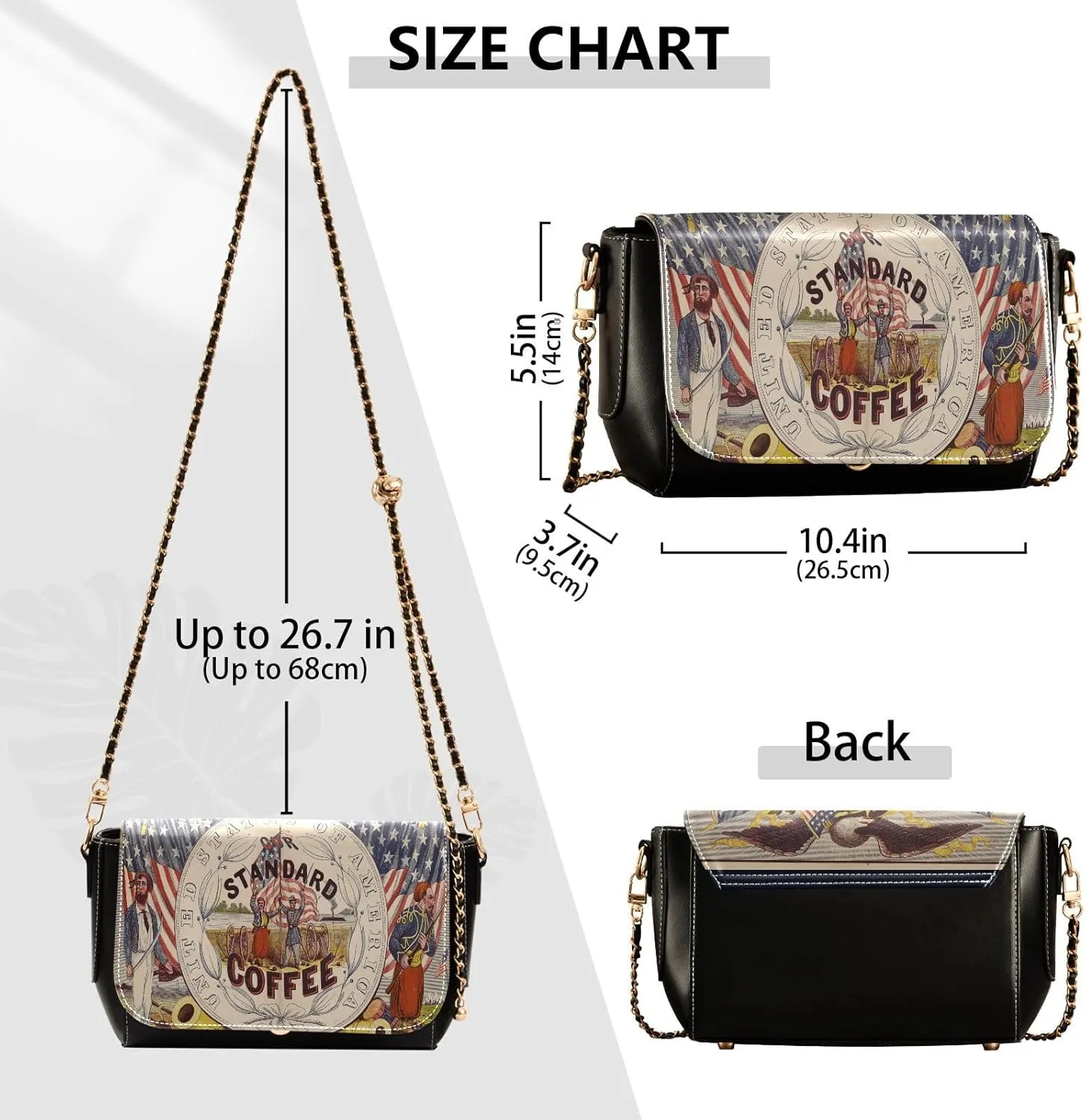 Crossbody Bags for Women Trendy Women's Black Shoulder Bag Small PU Leather Flap Cross Body Bag Handbags