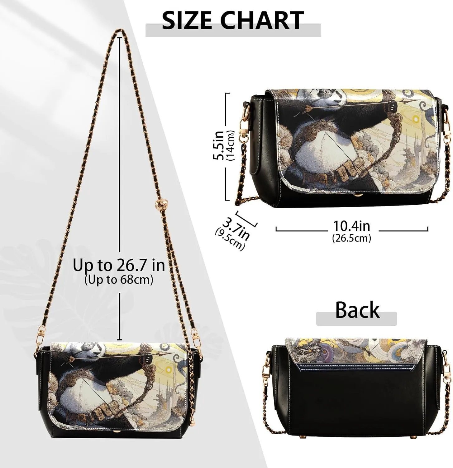 Crossbody Bags for Women Trendy Women's Black Shoulder Bag Small PU Leather Flap Cross Body Bag Handbags