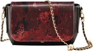Crossbody Bags for Women Trendy Women's Black Shoulder Bag Small PU Leather Flap Cross Body Bag Handbags