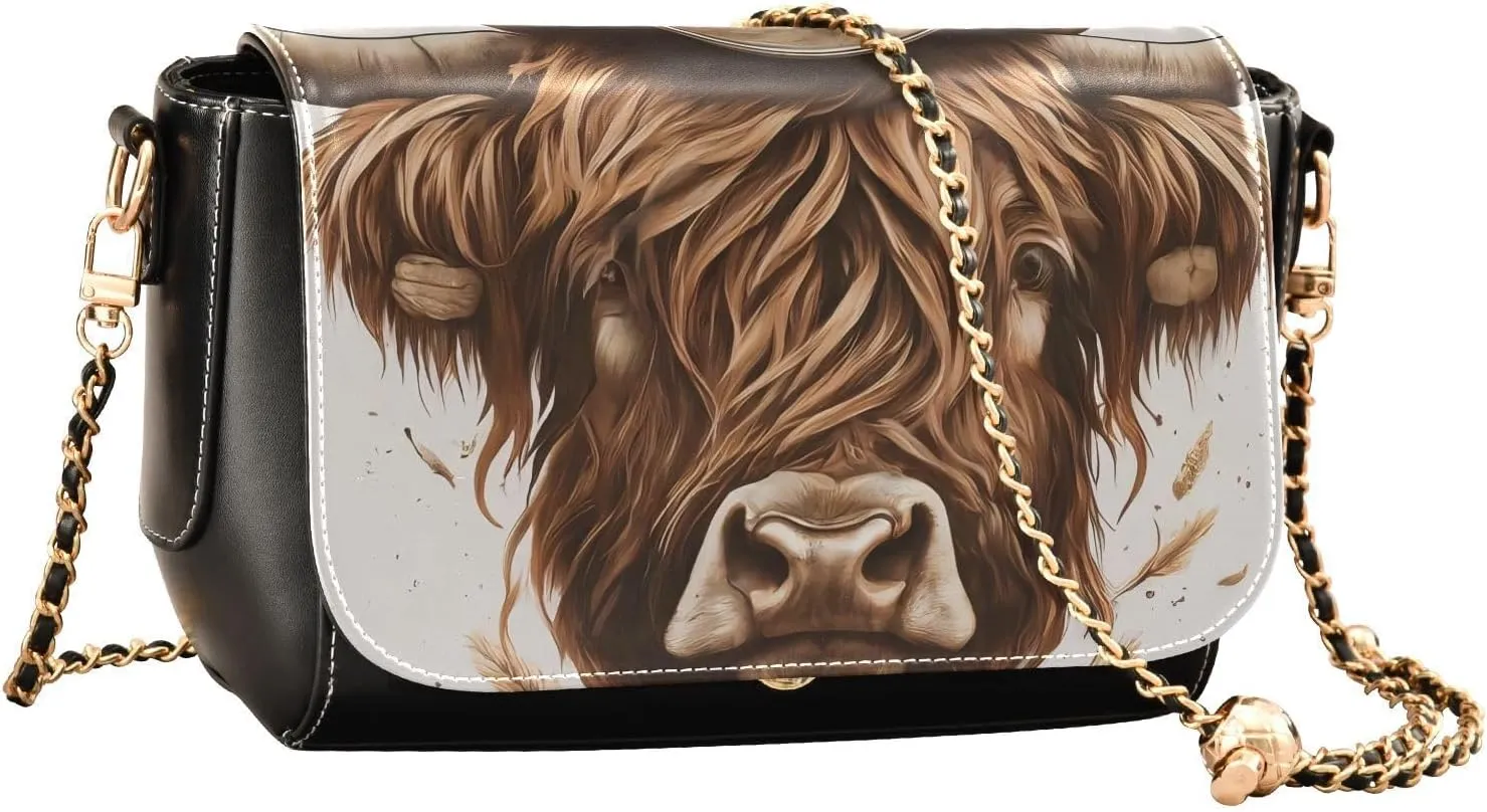 Crossbody Bags for Women Trendy Women's Black Shoulder Bag Small PU Leather Flap Cross Body Bag Handbags