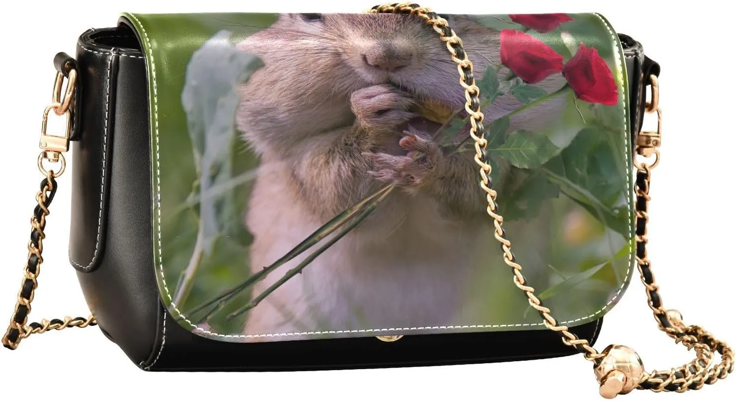 Crossbody Bags for Women Trendy Women's Black Shoulder Bag Small PU Leather Flap Cross Body Bag Handbags