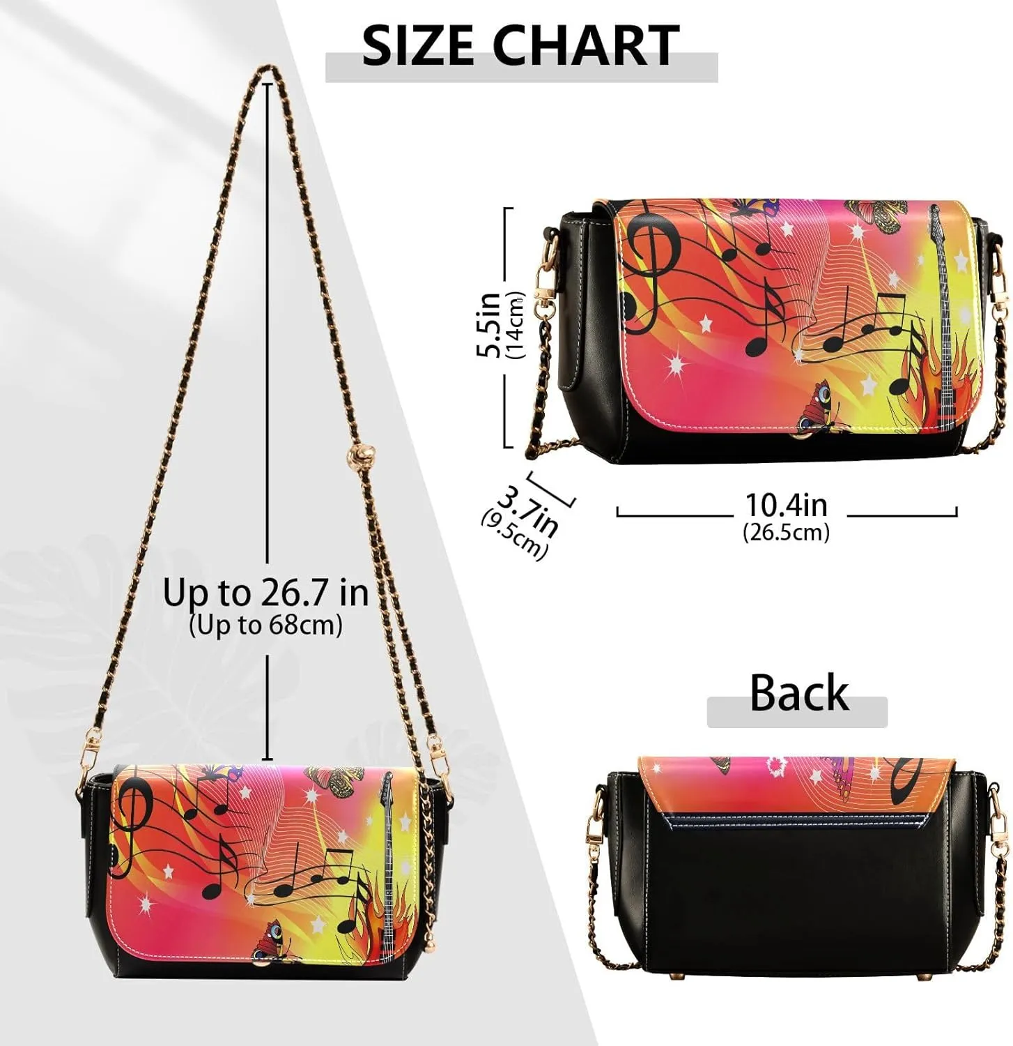 Crossbody Bags for Women Trendy Women's Black Shoulder Bag Small PU Leather Flap Cross Body Bag Handbags