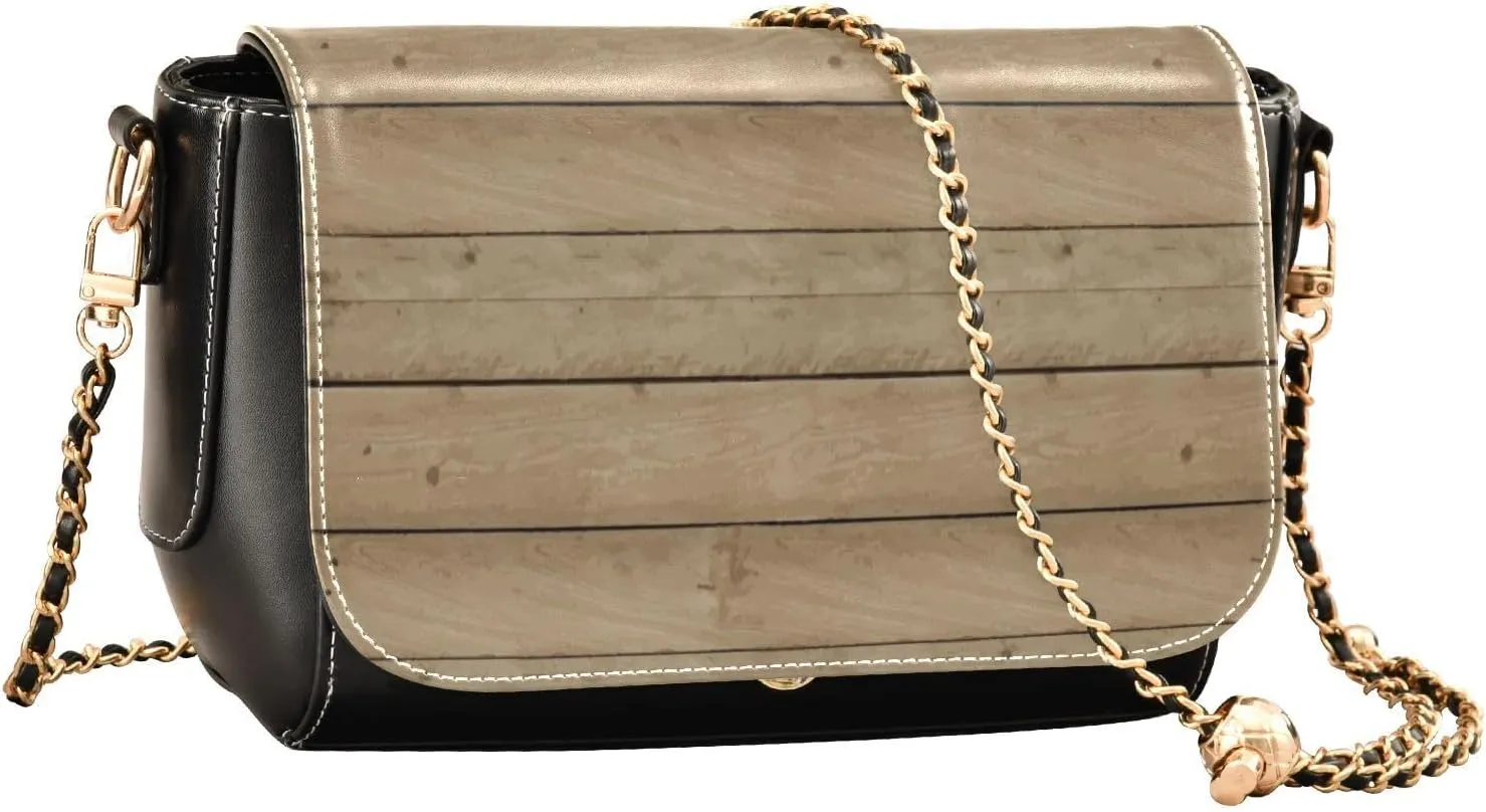Crossbody Bags for Women Trendy Women's Black Shoulder Bag Small PU Leather Flap Cross Body Bag Handbags