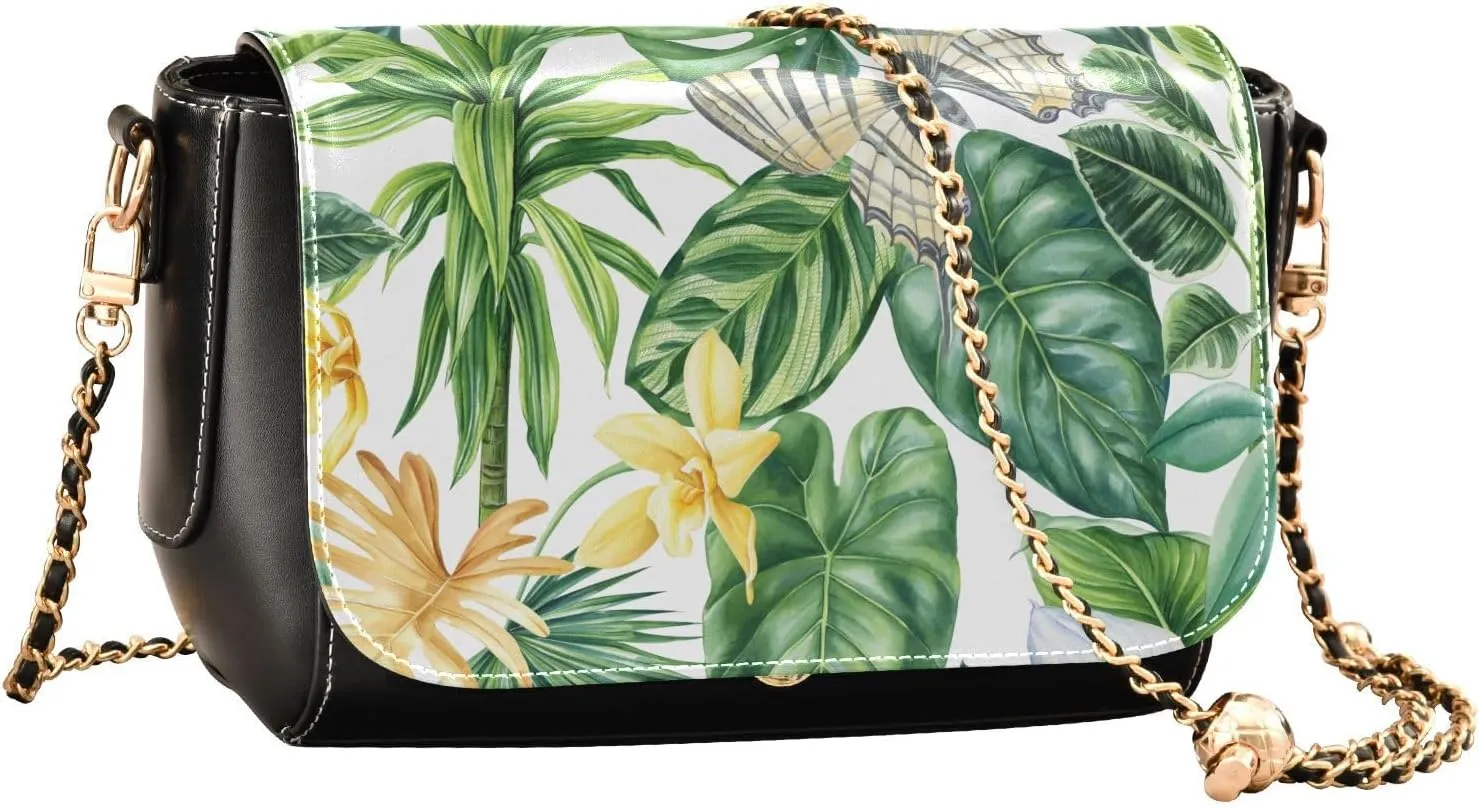 Crossbody Bags for Women Trendy Women's Black Shoulder Bag Small PU Leather Flap Cross Body Bag Handbags