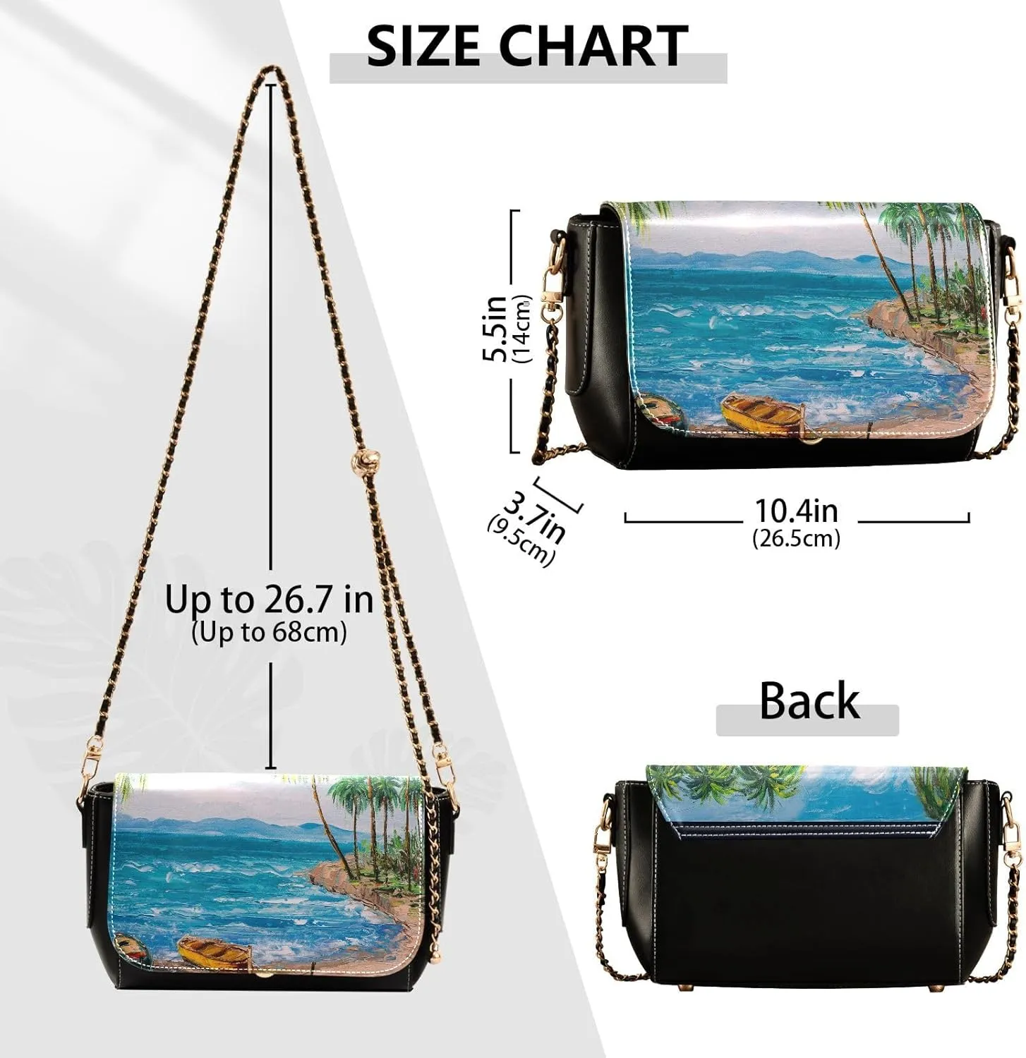 Crossbody Bags for Women Trendy Women's Black Shoulder Bag Small PU Leather Flap Cross Body Bag Handbags