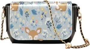 Crossbody Bags for Women Trendy Women's Black Shoulder Bag Small PU Leather Flap Cross Body Bag Handbags