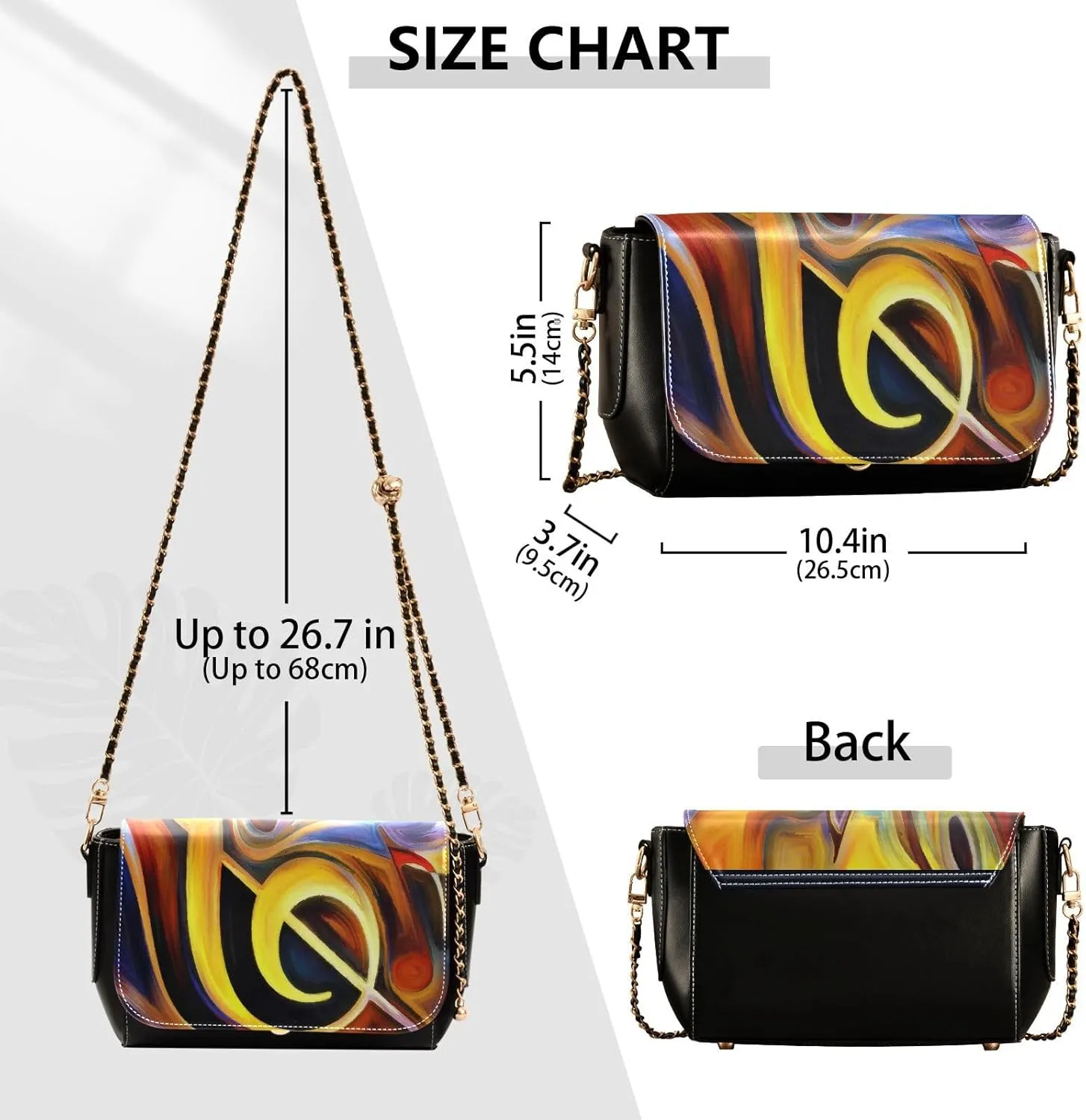 Crossbody Bags for Women Trendy Women's Black Shoulder Bag Small PU Leather Flap Cross Body Bag Handbags
