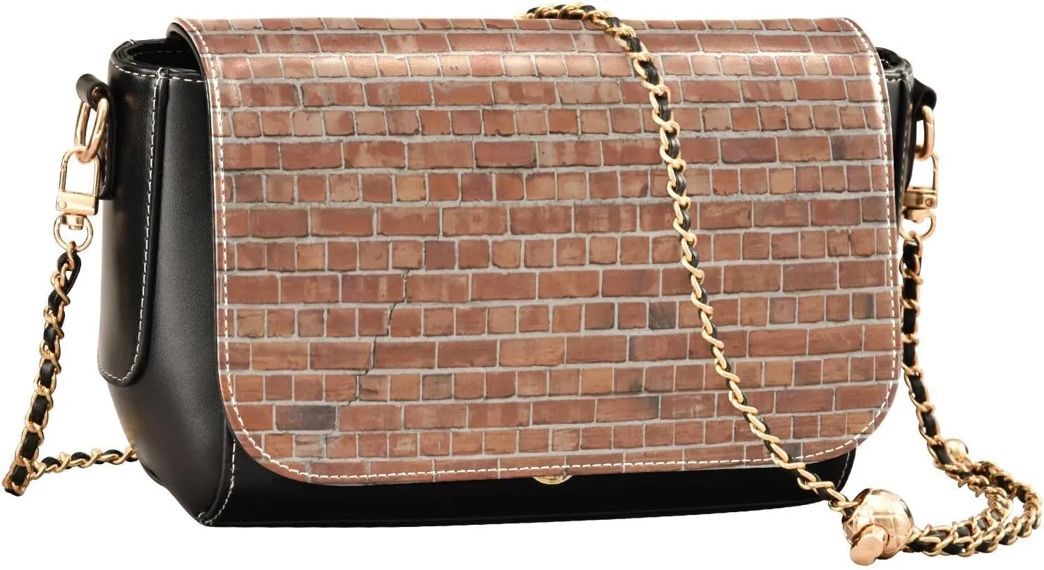 Crossbody Bags for Women Trendy Women's Black Shoulder Bag Small PU Leather Flap Cross Body Bag Handbags