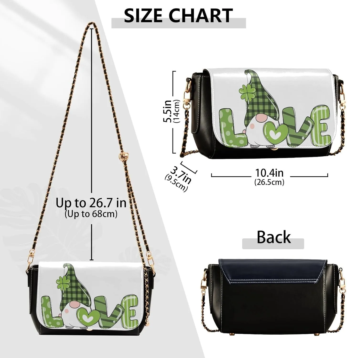 Crossbody Bags for Women Trendy Women's Black Shoulder Bag Small PU Leather Flap Cross Body Bag Handbags