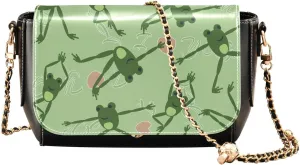 Crossbody Bags for Women Trendy Women's Black Shoulder Bag Small PU Leather Flap Cross Body Bag Handbags