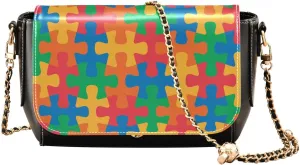 Crossbody Bags for Women Trendy Women's Black Shoulder Bag Small PU Leather Flap Cross Body Bag Handbags
