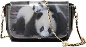 Crossbody Bags for Women Trendy Women's Black Shoulder Bag Small PU Leather Flap Cross Body Bag Handbags