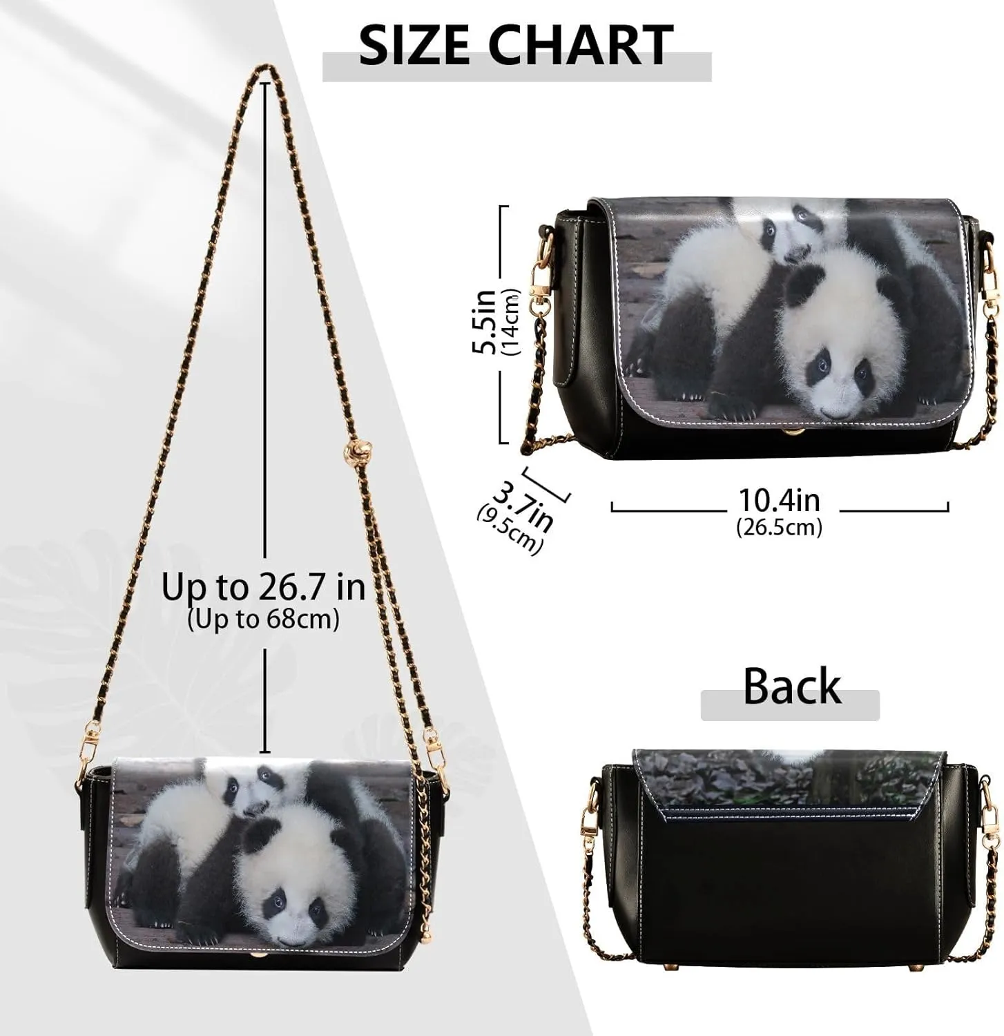 Crossbody Bags for Women Trendy Women's Black Shoulder Bag Small PU Leather Flap Cross Body Bag Handbags