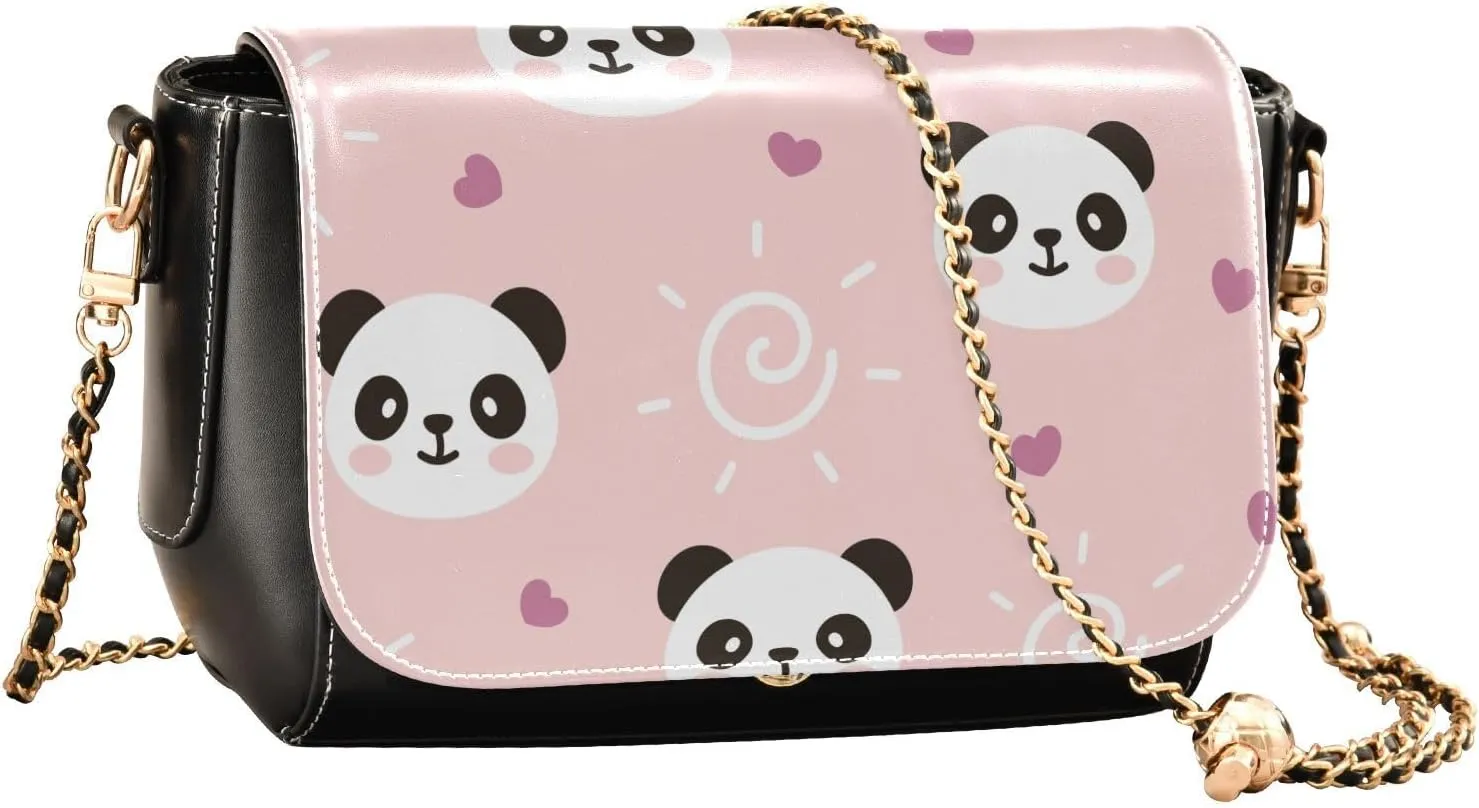 Crossbody Bags for Women Trendy Women's Black Shoulder Bag Small PU Leather Flap Cross Body Bag Handbags