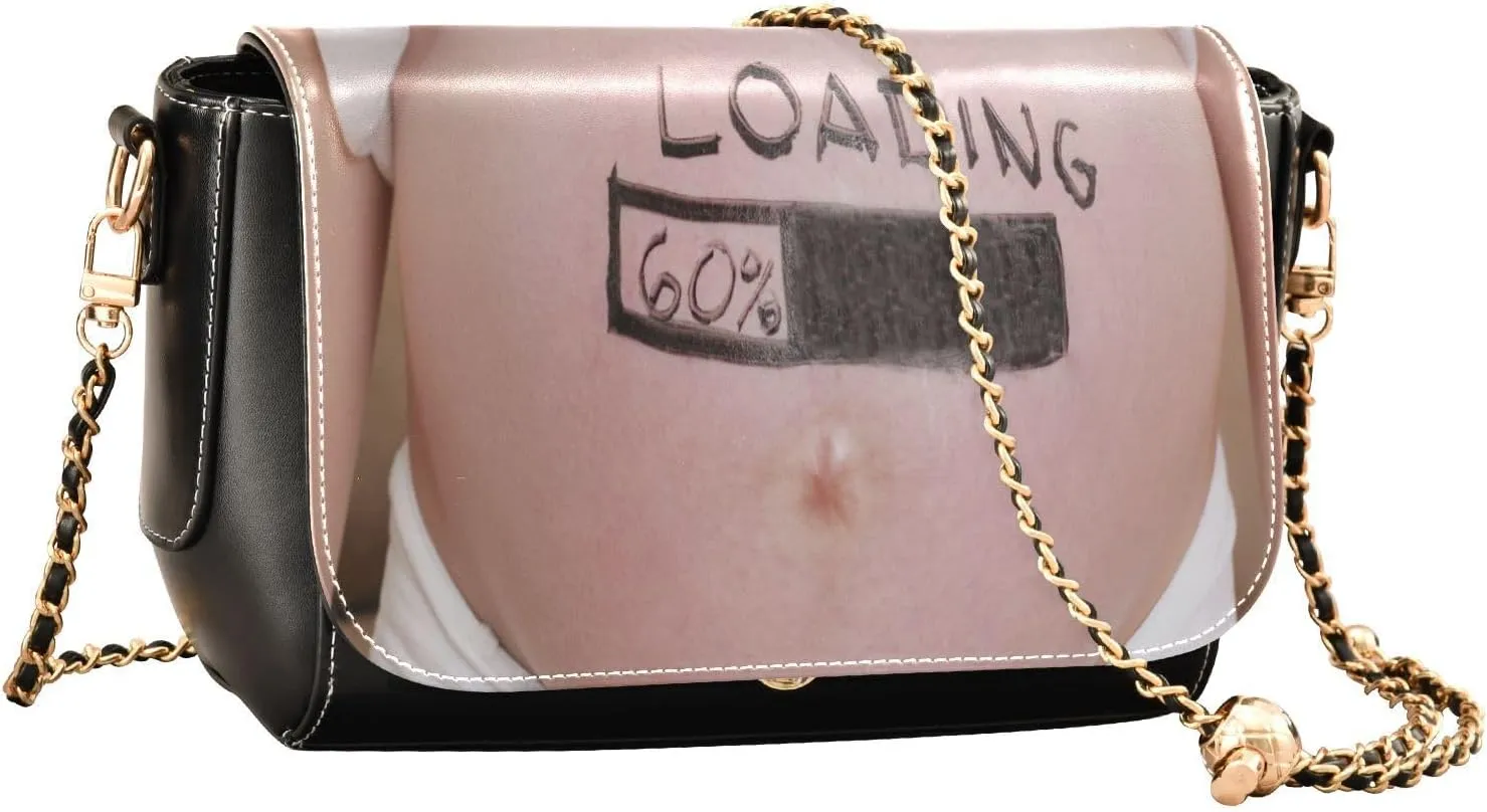 Crossbody Bags for Women Trendy Women's Black Shoulder Bag Small PU Leather Flap Cross Body Bag Handbags