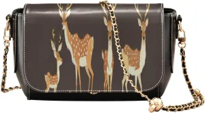 Crossbody Bags for Women Trendy Women's Black Shoulder Bag Small PU Leather Flap Cross Body Bag Handbags