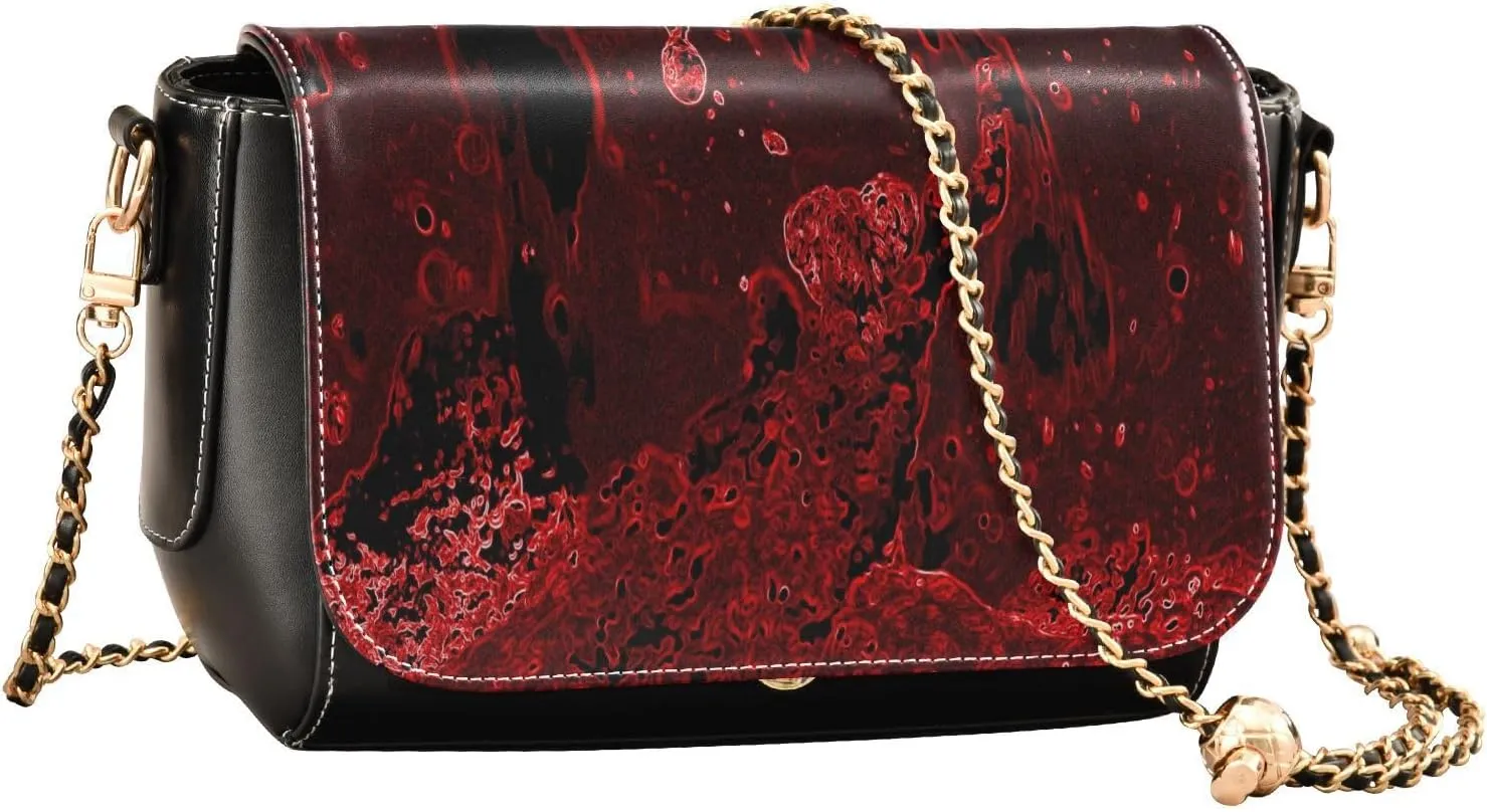 Crossbody Bags for Women Trendy Women's Black Shoulder Bag Small PU Leather Flap Cross Body Bag Handbags