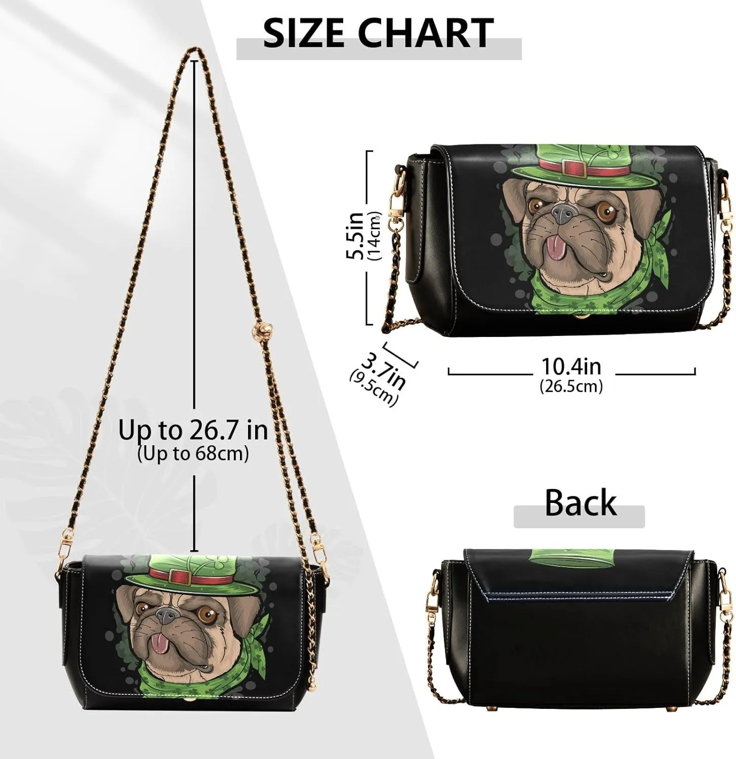 Crossbody Bags for Women Trendy Women's Black Shoulder Bag Small PU Leather Flap Cross Body Bag Handbags