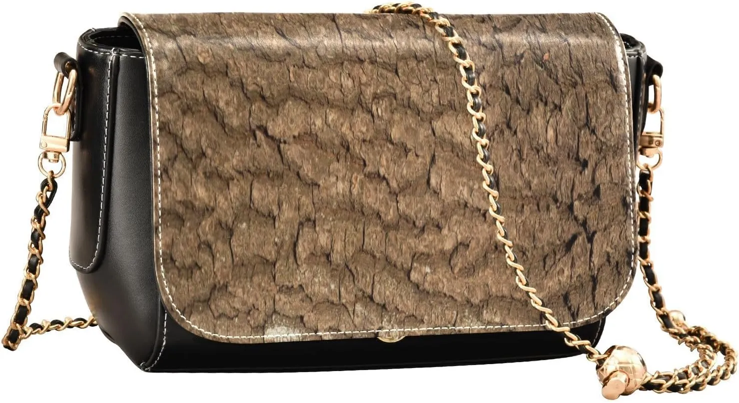 Crossbody Bags for Women Trendy Women's Black Shoulder Bag Small PU Leather Flap Cross Body Bag Handbags