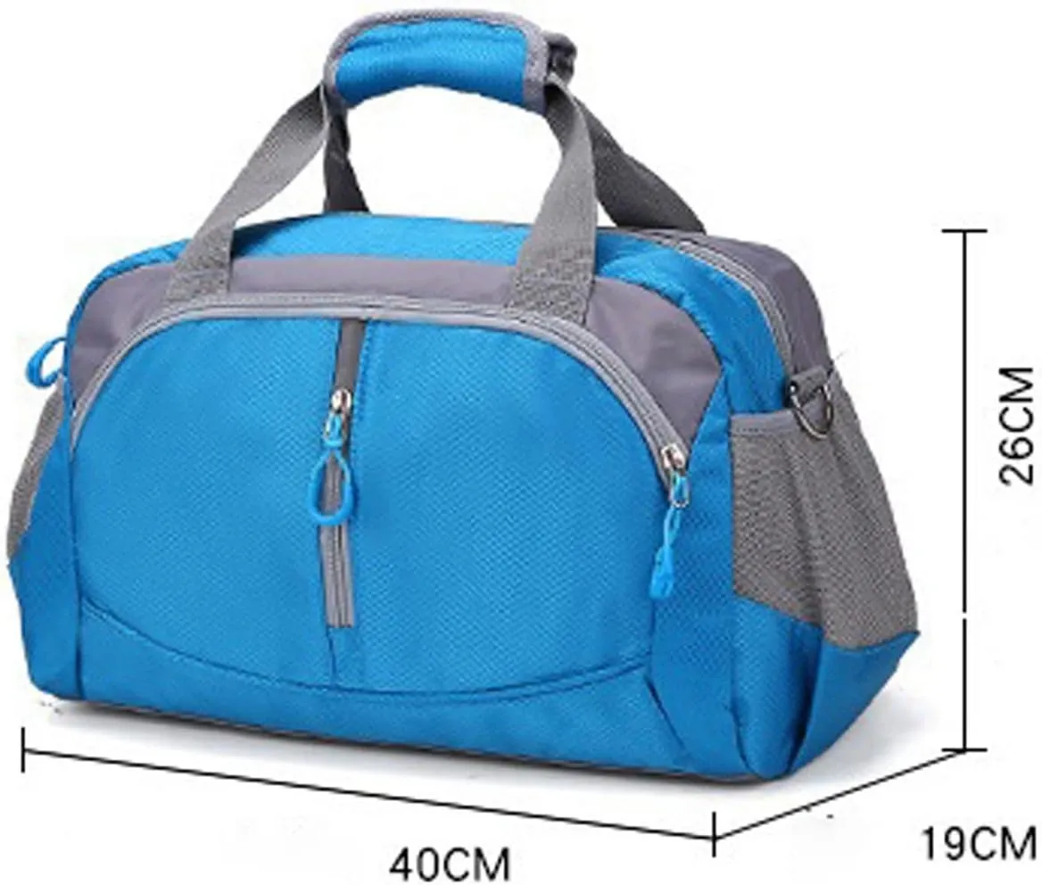 Crossbody Men Woman Sports Fitness Yoga Gym Weekend Bag Travel Female Duffle Handbags for Women Waterproof (Black)