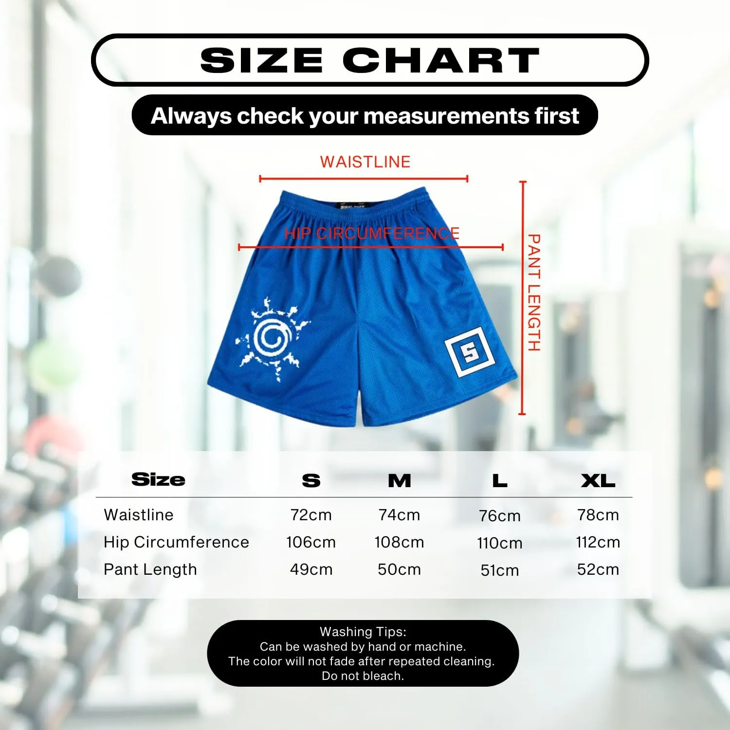 CROWN Anime Mesh Shorts - Breathable Workout Athletic Sport with Soft Pockets