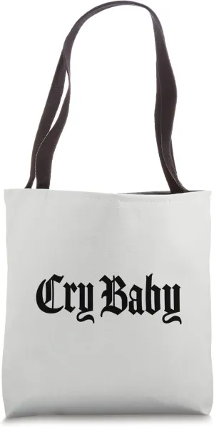 CRY BABY Old English Design Tote Bag