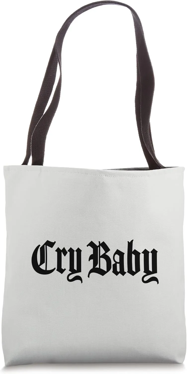CRY BABY Old English Design Tote Bag