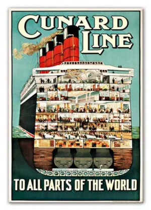 Cunard Line Canvas Print or Poster