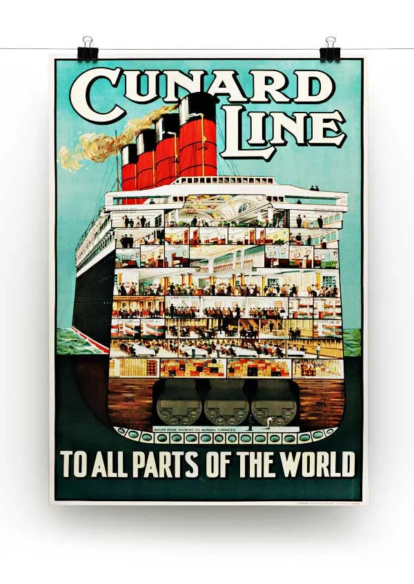Cunard Line Canvas Print or Poster