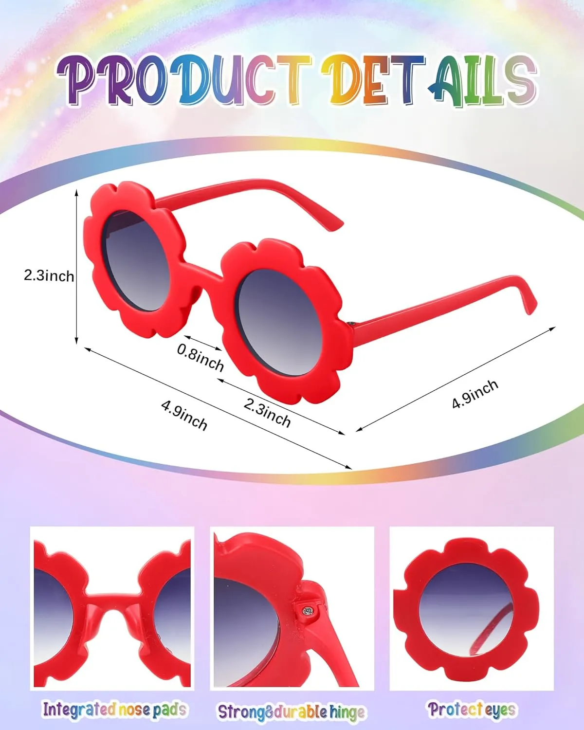 Cunno Purse for Mini Purse Cute Crossbody Bags Princess Flap Handbags with Flower Sunglasses