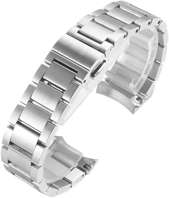 Curved End Watchbands Fit for Omega Hippocampus 150 Strap AT150 Men's 300 Solid Stainless Steel Bracelet Watch Band Chain 20mm