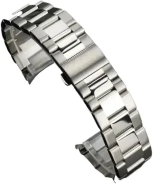 Curved End Watchbands Fit for Omega Hippocampus 150 Strap AT150 Men's 300 Solid Stainless Steel Bracelet Watch Band Chain 20mm