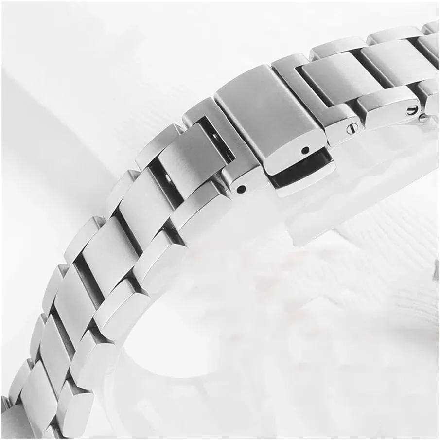 Curved End Watchbands Fit for Omega Hippocampus 150 Strap AT150 Men's 300 Solid Stainless Steel Bracelet Watch Band Chain 20mm