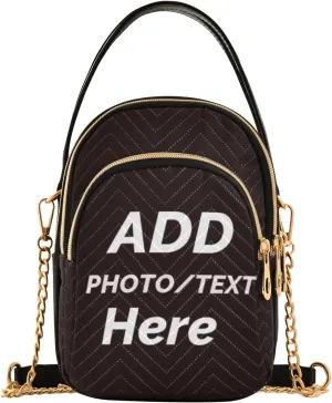 Custom Crossbody Bags for Women Personalized pictures Photo Small Purses Tote Shoulder Bag Optional Color for Travel