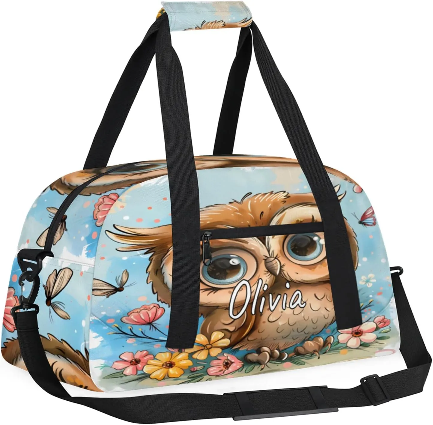 Custom Sports Gym Bag Personalized Name Travel Duffel Bag