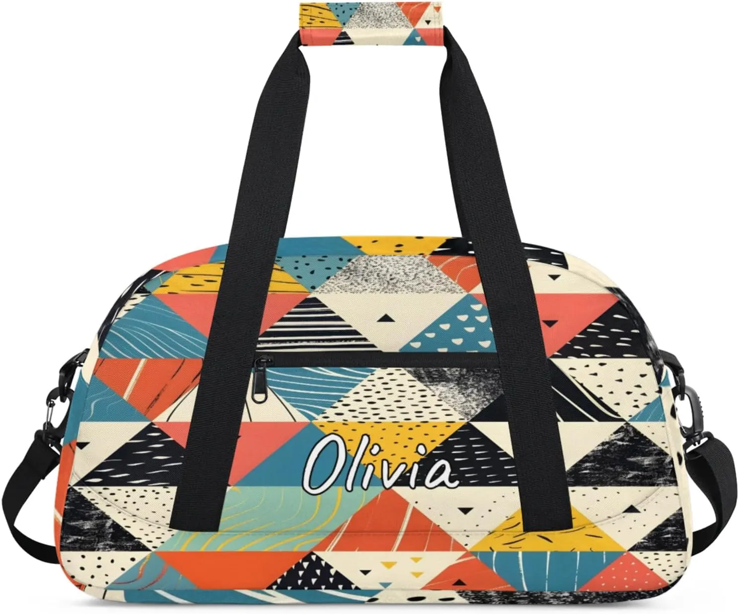 Custom Sports Gym Bag Personalized Name Travel Duffel Bag