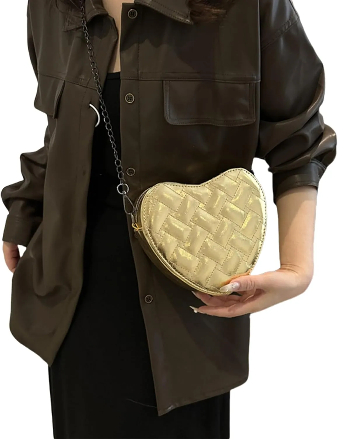 Cute Heart Shape Shoulder Bag Crossbody Handbags Coin Change Purse for Little Girls Toddlers
