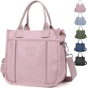 Cute Small Tote Bag for Women with Zipper Multi Pockets, Mini Crossbody Purse Tote Handbags for Work Travel Beach