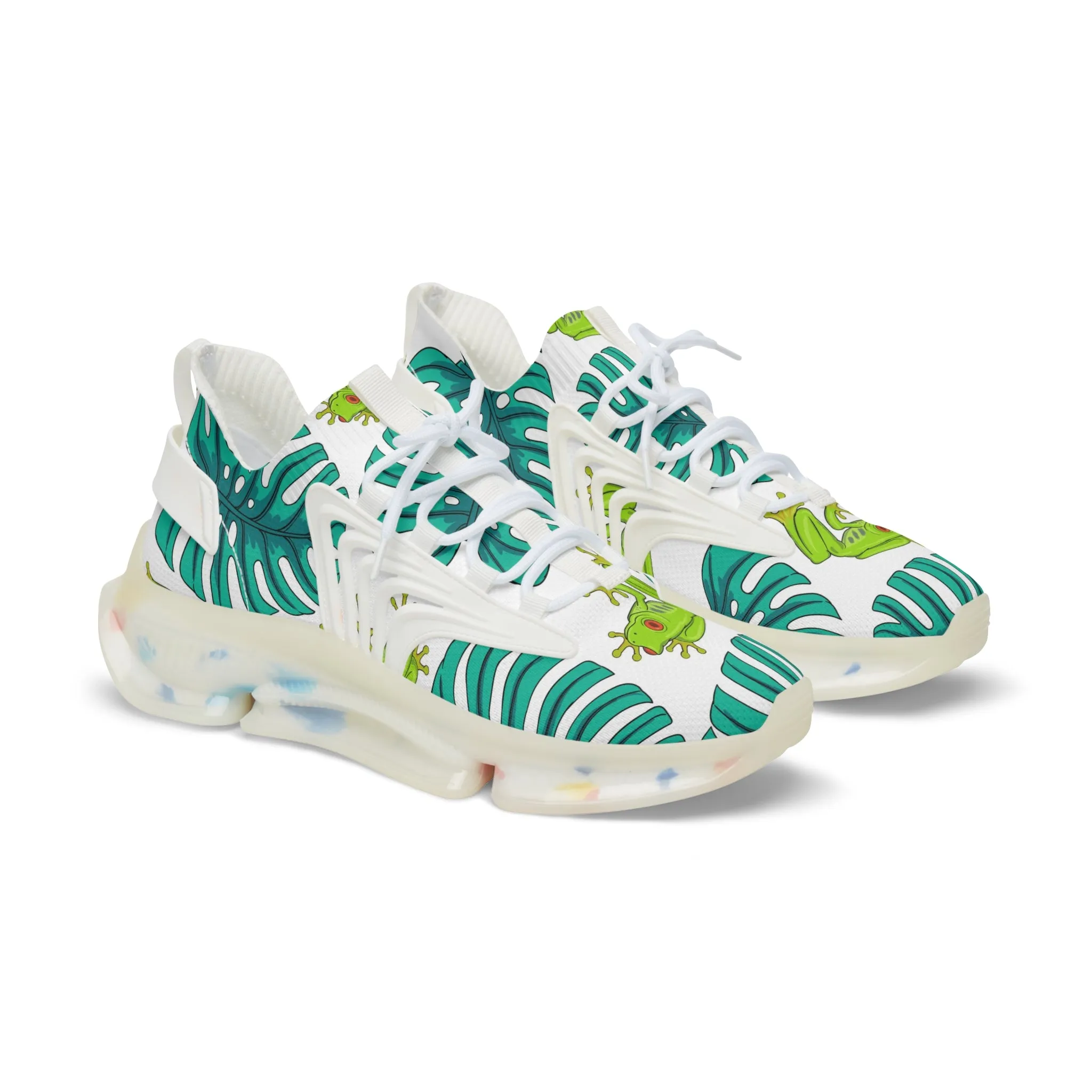 Cute Tree Frog Men's Mesh Sneakers