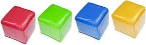 DECHOUS 4pcs DIY Educational Dice Pocket Cube for Learning Card Holder for Classroom Activities Fun Graphics Numbers