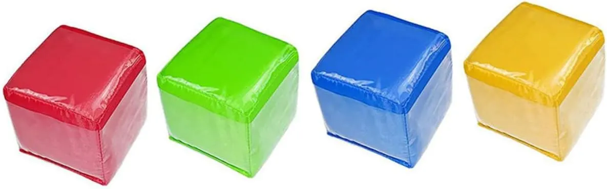 DECHOUS 4pcs DIY Educational Dice Pocket Cube for Learning Card Holder for Classroom Activities Fun Graphics Numbers