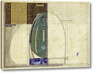 Design, 1916 For W.J Bassett-Lowke Esq by Charles Rennie Mackintosh - 12" x 16" Canvas Art Print Gallery Wrapped - Ready to Hang