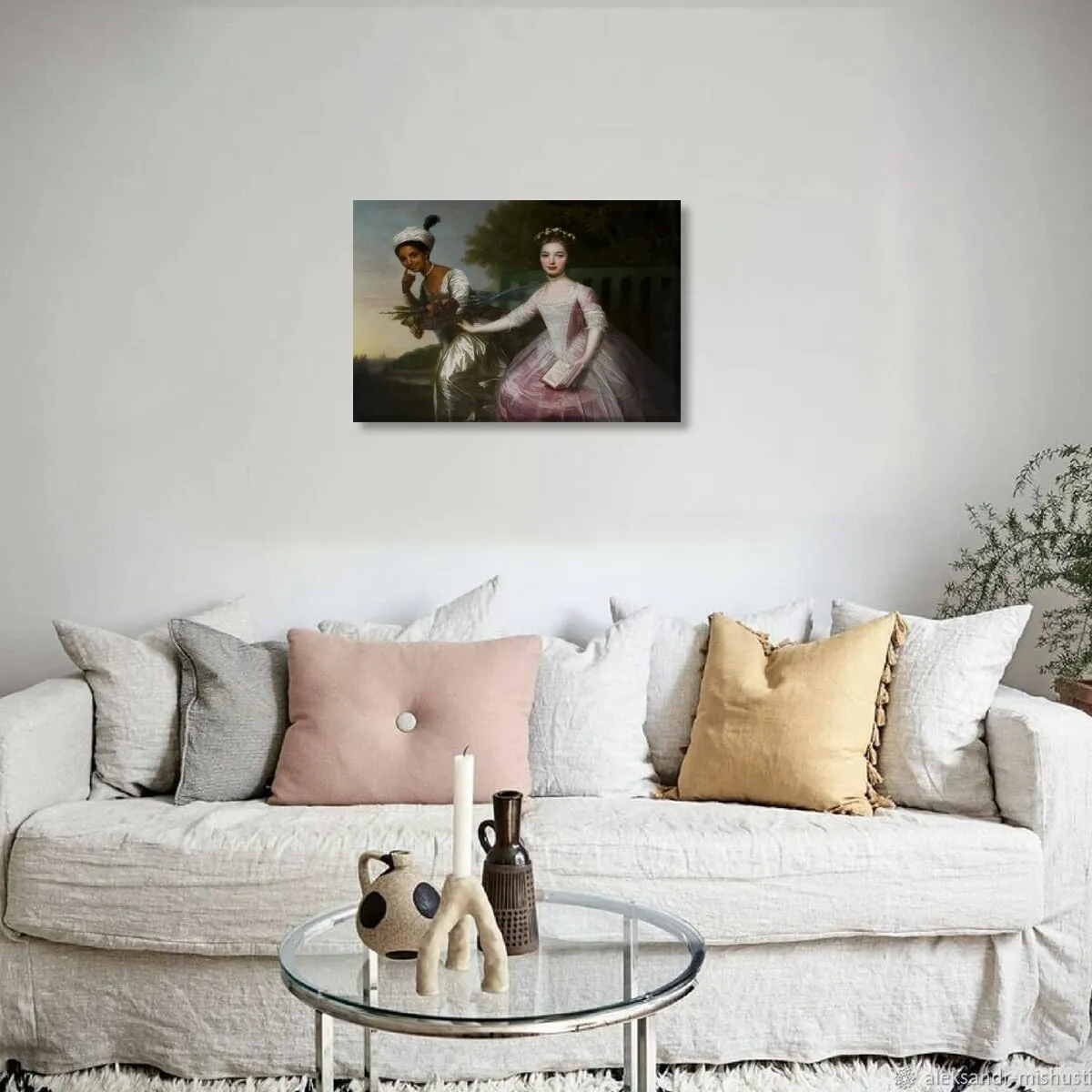 Dido Elizabeth Belle By Johann Zoffany Poster Canvas Print Wall Art Bedroom Room Aesthetics Decoration 24x36inch Unframed