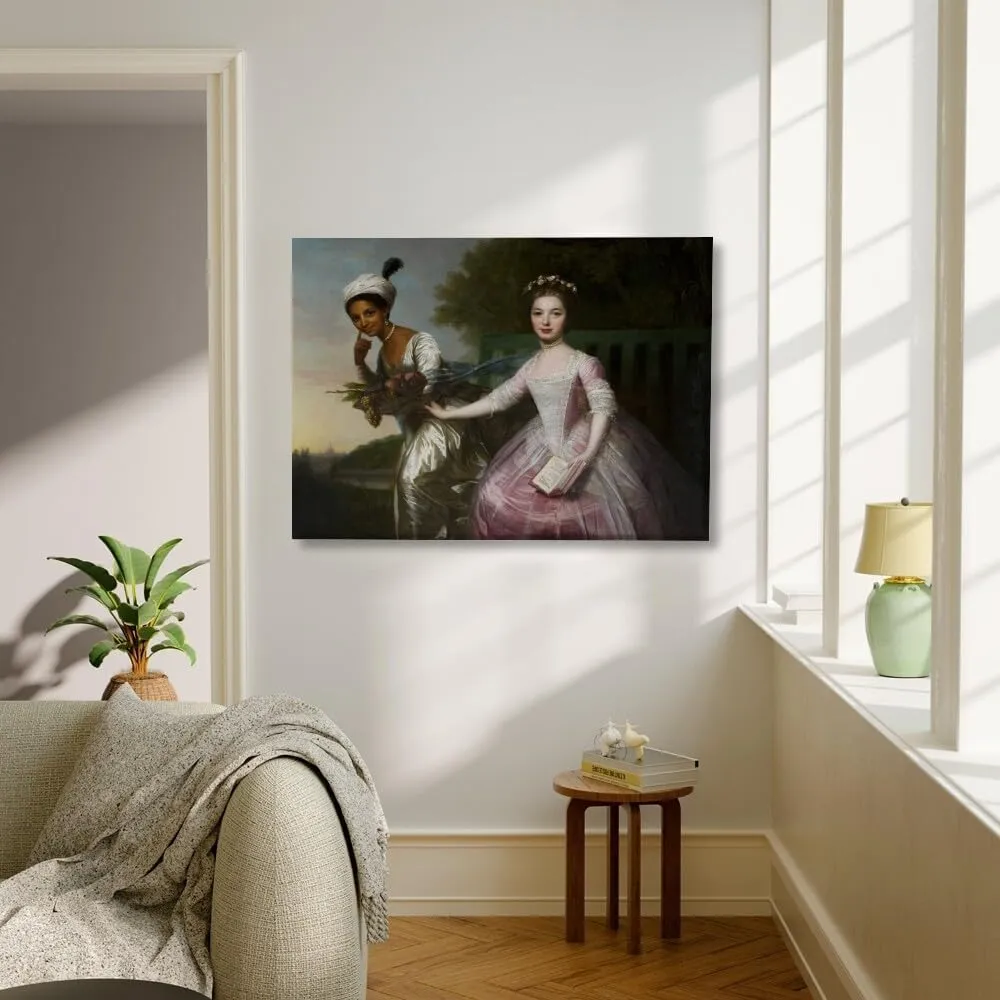 Dido Elizabeth Belle By Johann Zoffany Poster Canvas Print Wall Art Bedroom Room Aesthetics Decoration 24x36inch Unframed