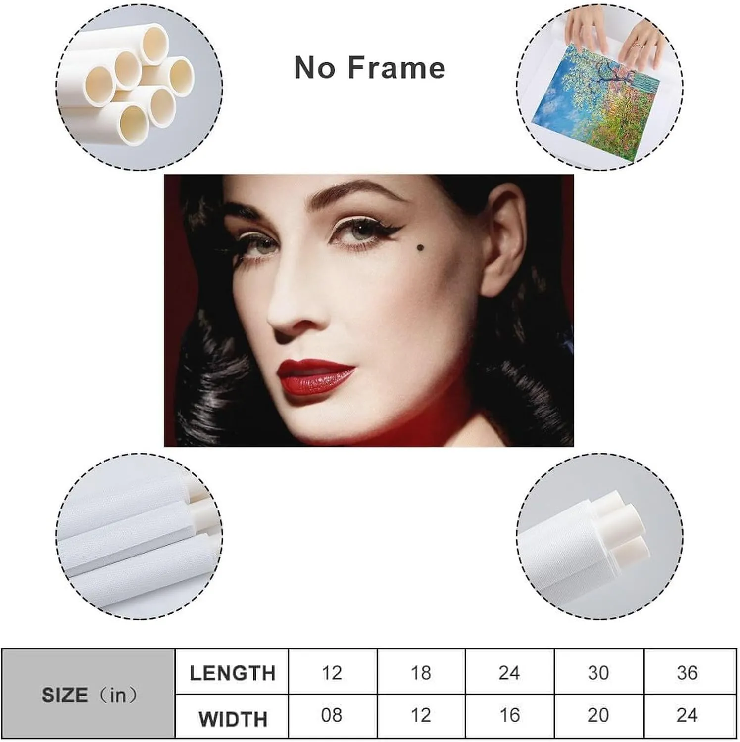 Dita Von Teese Silk Poster Print (27) Picture Print Canvas Poster Wall Paint Art Posters Decor Modern Home Artworks 20x30inch(50x75cm)