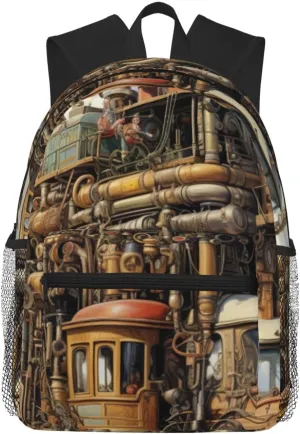 Diversified Transportation Print Lightweight And Comfortable Duffel Bag, Casual Daypack, Multipurpose Backpack