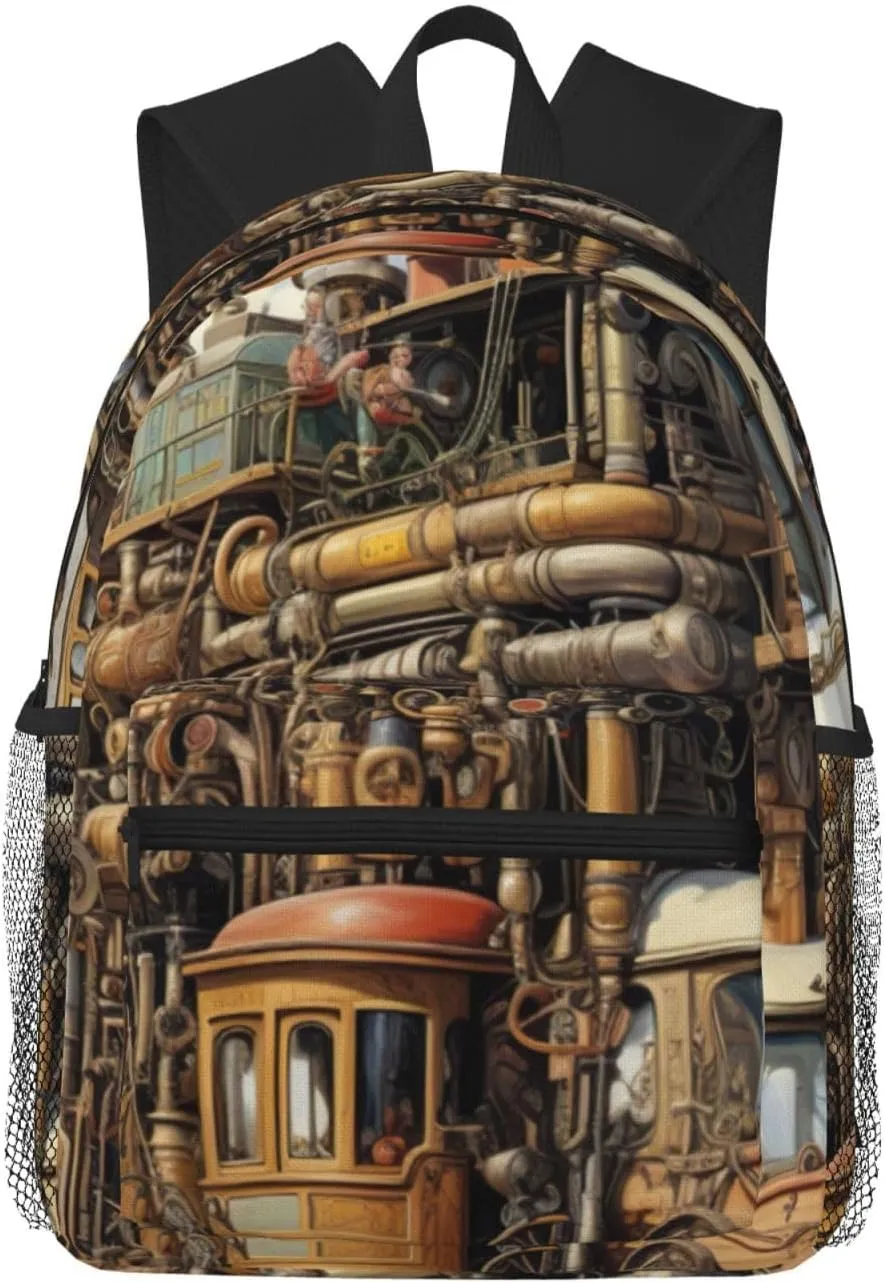 Diversified Transportation Print Lightweight And Comfortable Duffel Bag, Casual Daypack, Multipurpose Backpack
